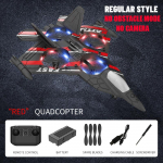Lennuki RC lennuk kaameraga puldiga helikopter takistuste v&auml;ltimisega h&auml;vitaja 2.4G lennuk EPP vaht laste j&otilde;ulukingitused punane