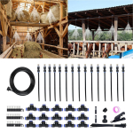 Automatic Irrigation Kit Atomizing Misting Watering System Easy to Install Practical for Courtyard 10m black
