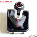 VW Golf 7 A7 MK7 GTI GTD 2013 2014 2015 2016 2017 2018 Autole 5/6-k&auml;iguline k&auml;igukangi nupp Nahast mansetiga LHD 5 Speed