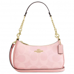 Coach Teri 25 Signature Prindiga Kunstnahast &Otilde;lakott Keskmine Naiste &otilde;lakott Roosa CAL51-IMPO Basic Set (Bag+Dust Bag)