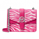 Michael Kors Mk Greenwich Klassikaline Sebra Mustriga T&ouml;&ouml;le K&auml;imiseks Moodne Disain V&auml;ike Vasikanahast &Otilde;la Crossbody Kott Naiste kotid 35S5SGRC1H-DRAGONFRUIT Basic Set (Bag+Dust Bag)