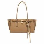 Michael Kors Hamilton Moderne Logo Klassikaline T&otilde;mblukuga K&auml;ekott Naiste T&otilde;mblukuga K&auml;ekott Kameel 30F5GNXT0L-HUSK Basic Set (Bag+Dust Bag)