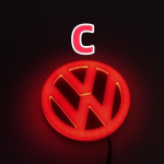VOLKSWAGENI jaoks 11cm 4D m&auml;rk VW logo valguse jaoks LED pagasiruumi valgus 4D VW logo valgus iluv&otilde;re m&auml;rk VW Volkswagen Bora Golf Jetta P jaoks brown