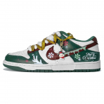 Nike Dunk S&uuml;nteetilisest Nahast Kulumiskindel Libisemisvastane Madal Kets Rula Kingad Unisex Roheline DD1391-101(Team1521-) 37.5
