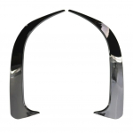 2 tk L&auml;ikiv Must ABS Auto Tagumine Kaitseraua Huule Spoiler Canardid S&uuml;sinikkiust Ventilatsiooniavad Mercedes Benz CLA 45 AMG W117 250 200 2014-2018 jaoks