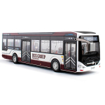 Suur sulamist elektriline linnaliinibussi mudel heliga, valgusega, metallist m&auml;nguasi, reisijaauto, &auml;ribuss, kingitus B248 gray