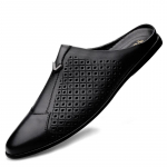 Meeste Jalan&otilde;ud Vabaaja Br&auml;nd Meeste Mules Penny Loafers Ehtne Nahk Luksuslik Pooltoss Meestele Hingav Laisk S&otilde;idujalan&otilde;ud Mees 37 must