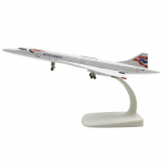 1/300 M&otilde;&otilde;tkava 20cm British Airways Concorde Lennukimudel M&auml;nguasi Sulamist Metallist Lennuk Rattaotsikutega Kogutav Kingitus Lennunduselt