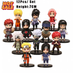 Viimane 12 tk/komplekt Anime Mudel Naruto Shippuden Hinata Sasuke Itachi Kakashi Gaara Tegevuskuju Q Versioon PVC Kujud M&auml;nguasjad Kingitus
