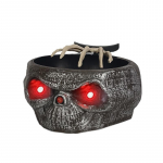 Halloweeni kommitopsid Luukere LED-silma ja heliga Elektriline puuviljakorv Ornament Kaunistused v&auml;li&uuml;ritusteks hall v&auml;rv