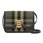 Burberry TB Logo Ruuduline L&otilde;uendist &Otilde;lakott Nahast &Auml;&auml;ris Crossbody 80418441 Basic Set (Bag+Dust Bag)