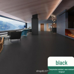 Paksenatud hall PVC veekindel libisemisvastane p&otilde;randamatt porisele pinnale 1.2mm Solid Plastic Flooring must