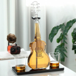 1000 ml Kitarrikujuline dekanter Sobib puuviljamahlale Veinipudeli tass Originaalsus Kunst Baari jaoks Viski Kingitus Muusika Viiuli kaunistus 1.0L