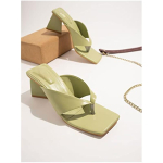 Shoetopia Naiste Klotskontsaga Sandaal 7 UK roheline