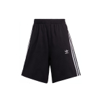 Adidas Originals Bermuda l&uuml;hikesed p&uuml;ksid Naistele Must Valge L&otilde;tv l&otilde;ige Puuvillasegu 3 triipu Elastne v&ouml;&ouml;koht Vabaaja elustiil Streetwear HM2137 2XS