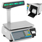 Kaubanduslik poekaal LCD-sildiprinteriga 30 kg 15 g