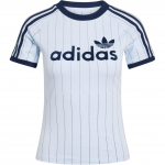 Adidas Originals triibulise kirjaga l&uuml;hikeste varrukatega t-s&auml;rk naistele Topid KQ9063 S
