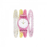 Swatch Originals Seeria Kvartsmehhanismiga 30M Veekindel Kell Valge sihverplaat Plastikust korpus Plastikust rihm Naiste kellad LP145 White Dial