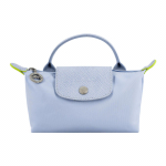 Longchamp Le Pliage Green 17 Logo T&otilde;mblukuga Sulgemine Press-nupuga &Uuml;hev&auml;rviline Tikand Nahast &Auml;&auml;ris Pelmeeni Kujuline T&otilde;stekott V&auml;ike Naiste T&otilde;stekotid Hele-Sinine 34175919P79 Basic Set (Bag)