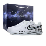 Nike Court Vision 1 Pixel Meow Nahast Madalad Rula Kingad Meeste Must Valge Graffiti DH2987-101(Team1037-) 40