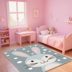 Multikas Roosa T&uuml;drukutoa Vaip Pestavad Vaibad Elutuppa Armas J&auml;nku Libisemiskindel Lounge Vaip Magamistuba Kawaii Toakujundus Matt 80cm x 120cm pink