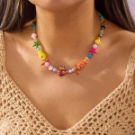 Bohemia V&auml;rvilised Keraamilised Klounkalad P&auml;rliga Kaelaehted Naistele K&auml;sit&ouml;&ouml; Ebakorrap&auml;rane Kivit&uuml;kkide Kett Choker Kaelaehe Suvised Ehted