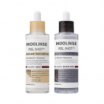 Peel Shot Glow Riisi Kooriv Ampull Valge Riisi Ampull + Musta Riisi Ampull Komplekt, Pehme Kooriv N&auml;o- ja Kehakoorija Surnud Nahale, Mustpeade Eemaldaja jaoks 1 set