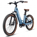 Elektriratas MIHOGO Air 26 750W Mootor 2x48V 9.6AH Kahekordne Aku Maksimaalne S&otilde;iduulatus 200km S&uuml;sinikkiud Maksimaalne Koormus 125KG 48V 19.2AH (9.6+9.6) sinine