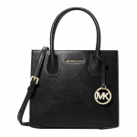 MICHAEL KORS Mercer &Uuml;hev&auml;rviline Logoga Organ-kott Crossbody Krokodillimustriga Veisenahast K&auml;ekott Keskmine Naiste Must must