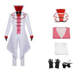 Hazbin Hotel Lucifer Cosplay Kost&uuml;&uuml;m Meeste Kuradi Kuningas Lucifer Cosplay R&otilde;ivastus L