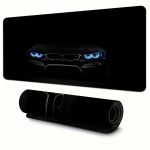 Lahe Luksuslik Auto Hiirematt Suur Kummist Libisemisvastane PC Laua Tarvikud Hiirematt Kontori ja M&auml;nguri jaoks Klaviatuurimatt Dekoratiivne Matt 900x400x2mm black