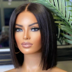 13x5x2 sirged BOB-parukad naistele, eelnevalt kitkutud T-osaga pitsparukad Brasiilia pitsist parukas juustele parukas Perruque Cheveux Humains (as the picture,8inches)