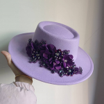 9,5 cm nokaga Fedora M&uuml;ts 3D Kivist Lillega Fedora Naiste Jazz M&uuml;ts Panama Prantsuse Elegantne Fedora Pulmam&uuml;ts Sombrero Mujer M55-58cm