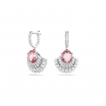 Swarovski Idyllia tilgakujuline inkrusteeritud kaunistus kuupmeetriline tsirkoonium roodiumiga kaetud kristallk&otilde;rvar&otilde;ngad naistele roosad 5680295 roosa