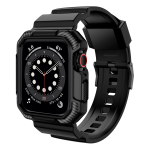 Tugev Armor Pro Disainitud 45 44 42 mm rihm Apple Watchi jaoks Rihm koos &uuml;mbrisega Iwatchi jaoks 38mm 40mm 41mmSeeria 6 SE 5 4 38mm40mm41mm-1 must
