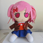 Anime Natsuki Monika Sayori Yuri Cosplay Puuvillane Nukk Pehme M&auml;nguasi T&auml;idisega Nukud Armas Multikakuju Kuju Rekvisiit Unisex Pehmed Pehmed M&auml;nguasjad 20cm pink