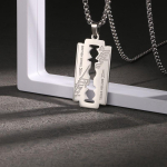 Briti rokkb&auml;nd Judas Priest Tera Trendikas meeste raseerija Hip-hop Hip-hop Aksessuaarid Naiste Ripats 50cm(Necklace Size) white