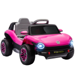 Elektriline auto lastele +3 aastat Volkswagen E-Buggy 12V puldiga 2.4 G Rattad vedrustusega Roosa 98 x 56.5 x 47 cm roosa