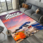 3D-film F-Fast and The F-Furious Vaip Vaipkunst Toa Dekooriks Kodu K&ouml;&ouml;k Magamistuba Diivan Kingitus Lasteala Vaip Libisemisvastane P&otilde;randamatt 80cm x 120cm