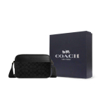 COACH Graham kunstnahast ja lehmanahast &otilde;lakott, crossbody kott, keskmine, meestele, must CV921-QBMI5 One Size 3 black
