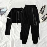Black Cargo Pants Naiste Ketip&uuml;ksid Naiste t&auml;navar&otilde;ivad XL black