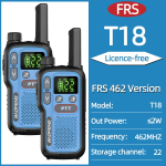 2 tk Baofeng T18 Mini raadiosaatja pika leviga PMR FRS laetav kaasaskantav kahesuunaline raadio Type-C laadija VOX telkimisretkeks USB Plug