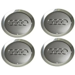 4 tk auto veljekeskatted 8E0601165 4E0601165A m&auml;rk velje kate Audi A3 A4 A5 A6 S6 S8 TT A8 Quattro embleemTarvikud