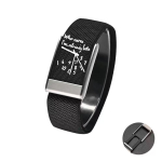 T&auml;iustatud spordinailonist rihmad Google Fitbitile Air Soft Loop randmerihm kellamustriga rihm naistele ja meestele For GoogleFitbit Air black