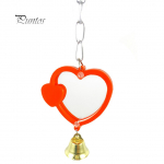 Papagoi linnupeegel-s&uuml;damepuur rippuv ronida lemmiklooma m&auml;nguasi Heart-shaped