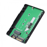 Must metallist SSD korpus M.2 NGFF SSD kuni 22 kontaktiga 2.5 ii 2280 SATA adapterkaart, k&otilde;rgus 7 mm