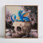 DIY teemantmaal T&auml;is &uuml;mmargune pealuu teemanttikandid mosaiik t&auml;isekraan kividest 30x30CM