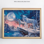 Teemantmaaling Loomade Hundi &Ouml;ine Rhinestone Mosaiic Teemanttikandid 20X30CM