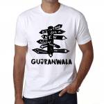 Meeste vintage T-s&auml;rk Graafiline T-s&auml;rk Time for New Advantures Gujranwala White XS valge