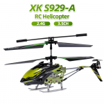 Wltoys XK S929-A 2,4G 3,5CH RC-helikopter kergete RC-m&auml;nguasjadega, PARIM KINGITUS! roheline